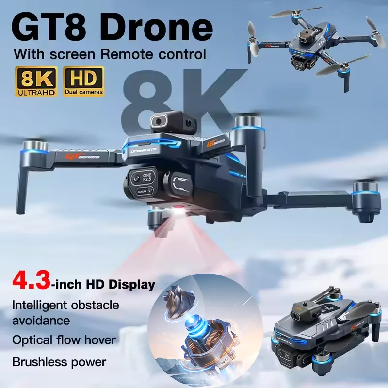 Drone Gimbal 2 Axis - Drone 4K Homologado ANATEL, Novo e