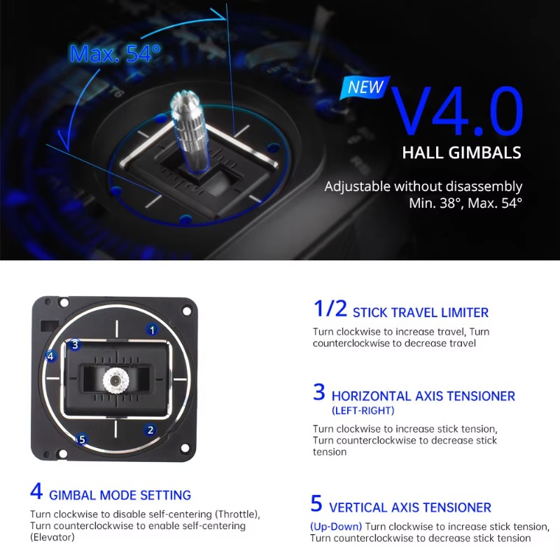 RadioMaster TX16S MKII V4.0 16 - Drone Gimbal Controller avaliação e preço