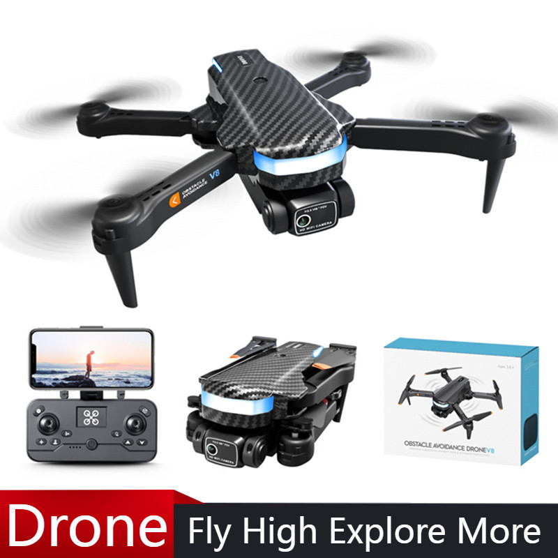 V8 drone profissional mini 8k  - Drone Gimbal 2 Axis avaliação e preço
