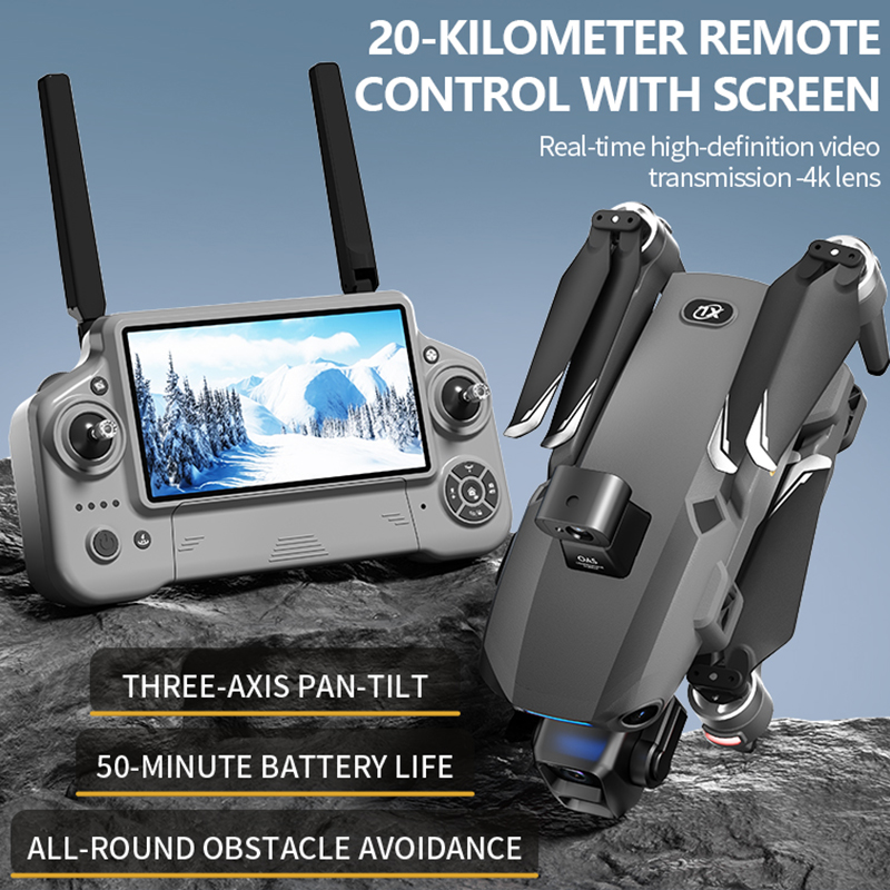 Novo Drone 8K com Câmera Dupla - Drone Gimbal Brushless avaliação e preço