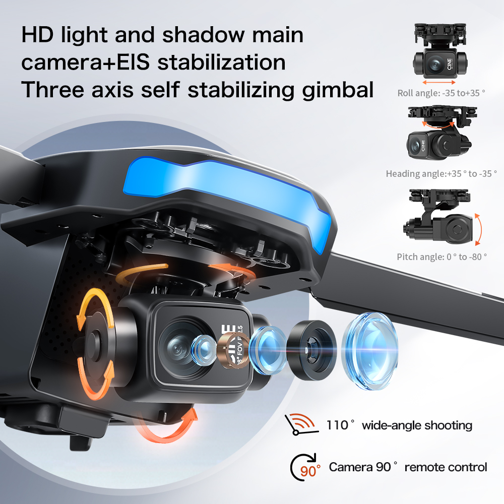 Novo Drone S-X1 MAX GPS 8K Pro - Drone Gimbal Mount avaliação e preço
