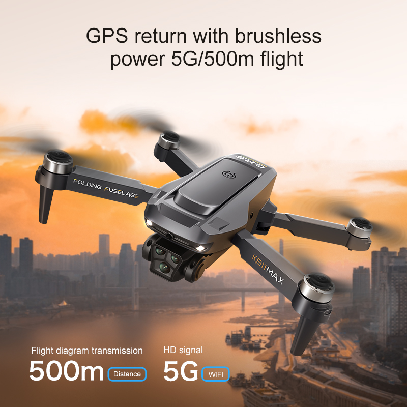 Drone quadricóptero K811MAX: s - Drone Gimbal Brushless avaliação e preço