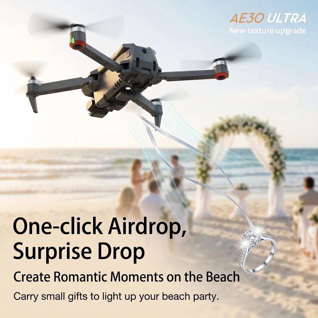 NOVO Drone AE30 Ultra com GPS, - Drone Gimbal 3 Axis avaliação e preço